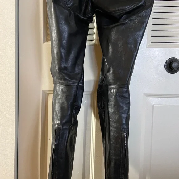 VANSON black LEATHER CATSUIT